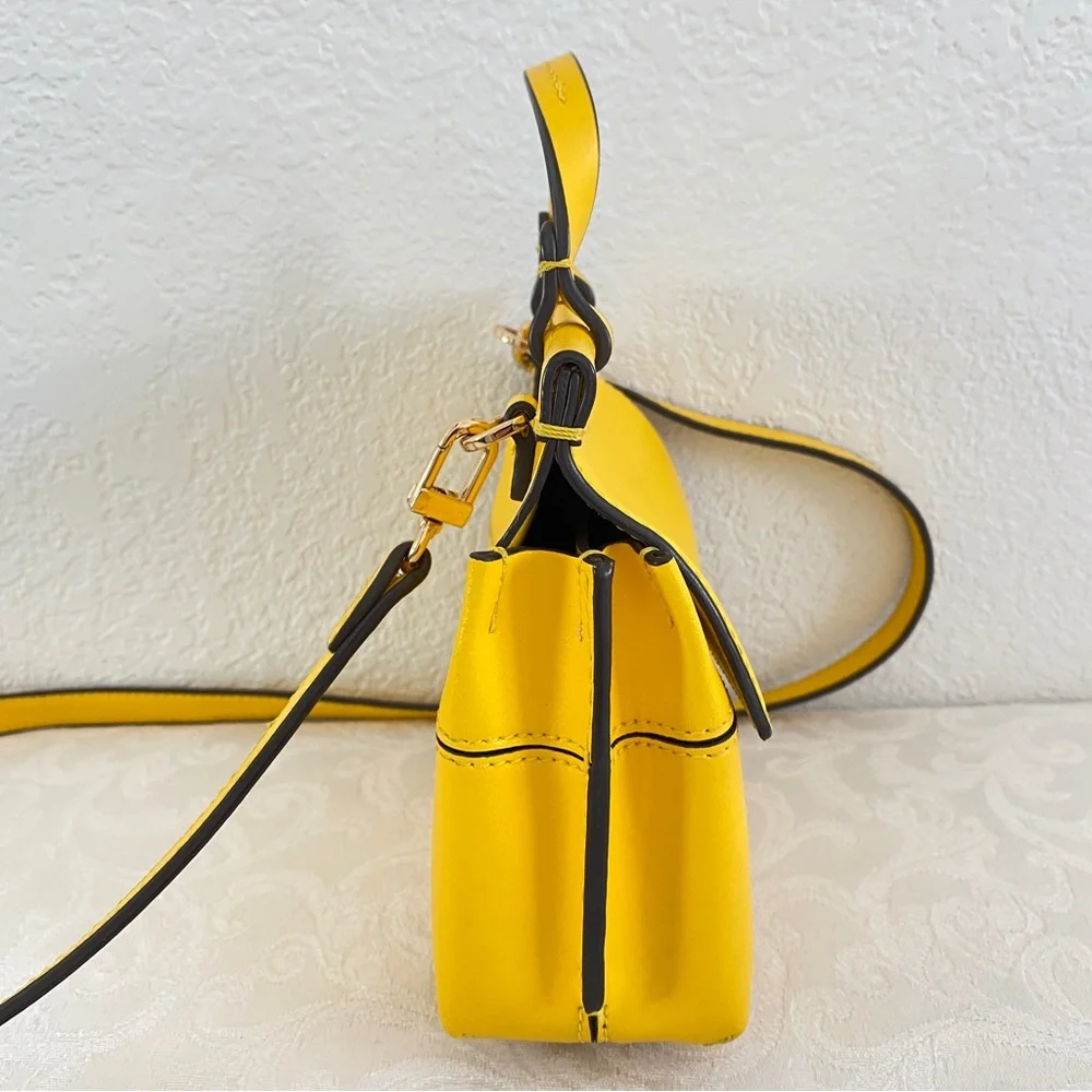 Tory Burch yellow mini 2 way bag - Picture 2 of 8